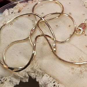 925 Sterling Silver 16" Snake Necklace